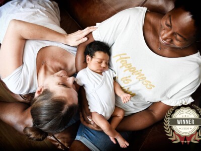 Virginie Bouyer vainqueur du concours AFNS Award en février 2020 avec cette photo de famille